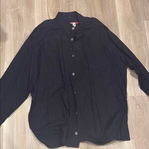 Men's Black Casual Button Down Shirt